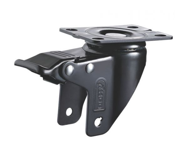 Swivel (metal) total brake black color paint bracket code